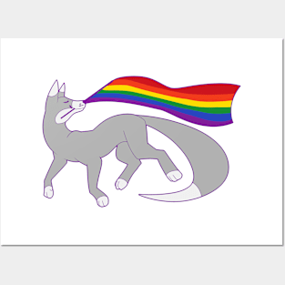 Gay Pride Fox Posters and Art